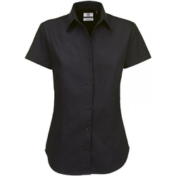 Textil Mulher camisas B And C SWT84 Preto