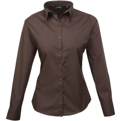 Textil Mulher camisas Premier PR300 Brown