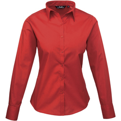 Textil Mulher camisas Premier PR300 Vermelho