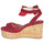 Sapatos Mulher Toalha e luva de banho NINA Vermelho / Preto