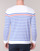 Textil Homem T-shirt mangas compridas Armor Lux YAYAYOUT Branco / Azul / Vermelho