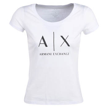 Textil Mulher T-Shirt mangas curtas Armani Exchange HELIAK Branco