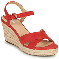 Sapatos Mulher Sandálias Geox D SOLEIL Vermelho / Coral