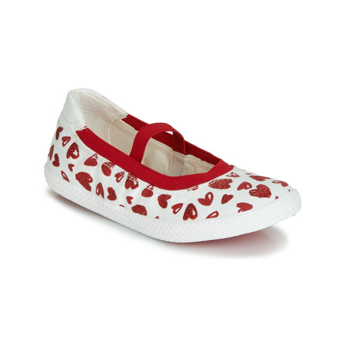 Sapatos Rapariga Sabrinas Geox J KILWI GIRL Branco / Vermelho