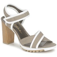 Sapatos Mulher Sandálias Espace GENIEVRE Cinza / Branco