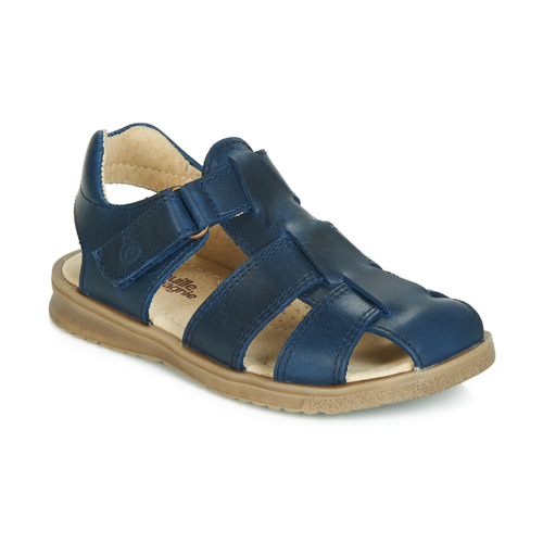 Sapatos Rapaz Sandálias Pufes de exterior JALIDOU Azul / Escuro