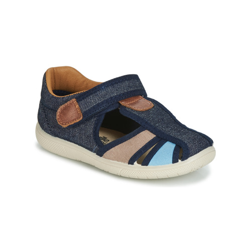 Sapatos Rapaz Sandálias Ver os favoritos JOLIETTE Ganga / Azul / Bege