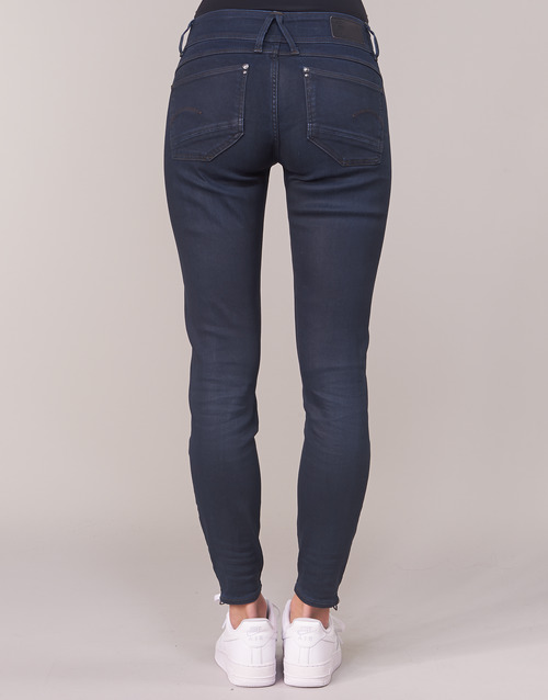 G-Star Raw LYNN ZIP MID SKINNY ANKLE Azul / Escuro