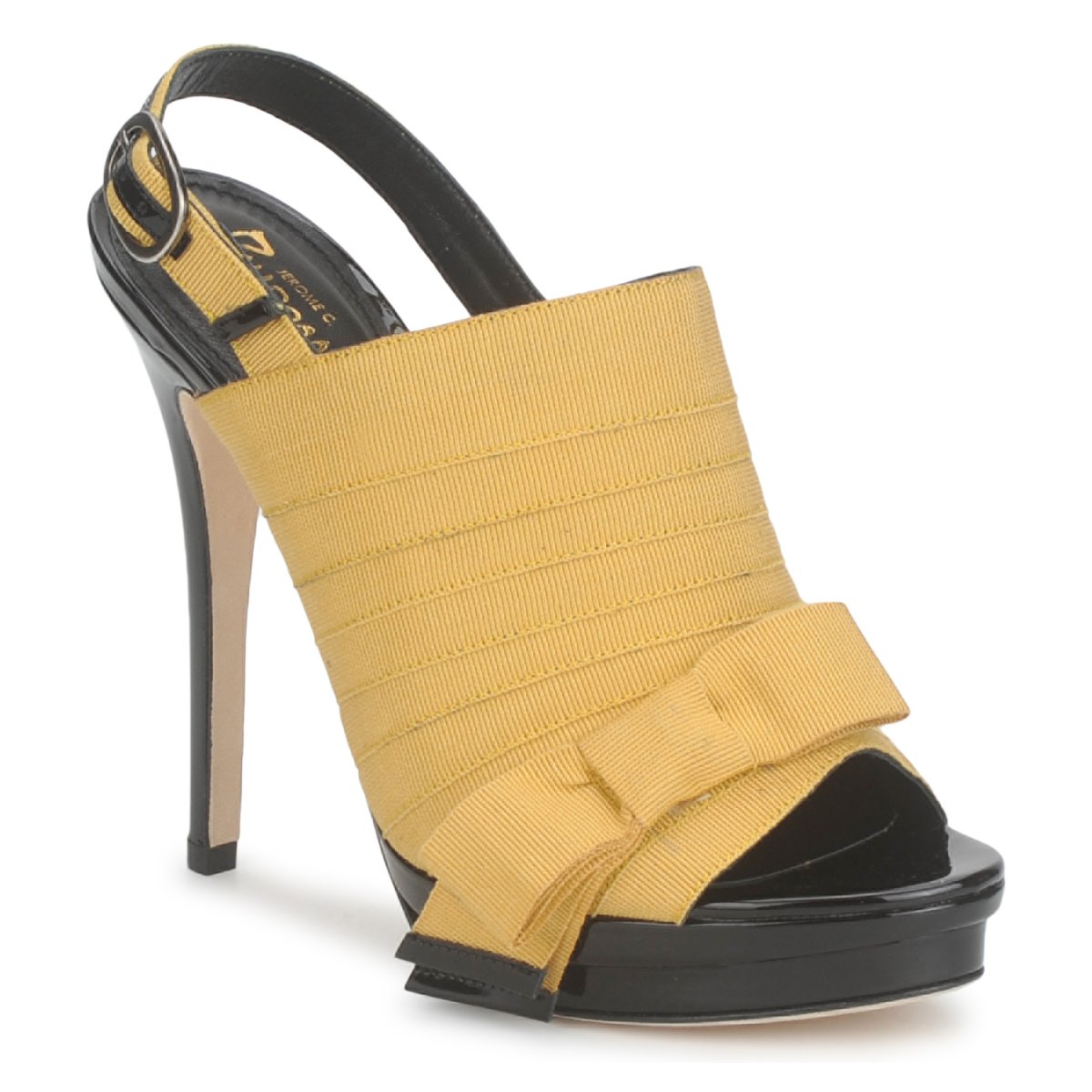 Sapatos Mulher Sandálias Jerome C. Rousseau ROXY Amarelo / Preto