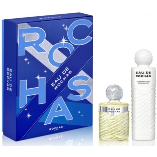 beleza Mulher Coffret de perfume Rochas Set Eau de  - (220ml colônia+500ml Bl) Set Eau de Rochas - (220ml cologne+500ml Bl) 