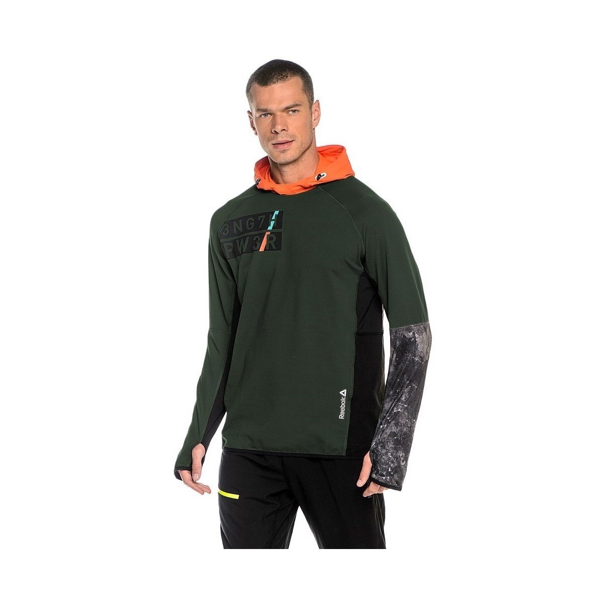 Textil Homem Sweats Reebok Sport DT Stretch Oth Z Verde, Cor de laranja