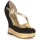 Sapatos Mulher Sandálias Lauren Ralph Lauren PENNY Preto-dourado