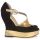 Sapatos Mulher Sandálias Terry de Havilland PENNY Preto-dourado