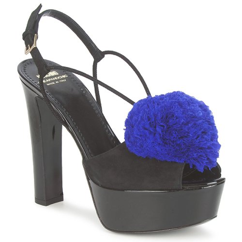 Sapatos Mulher Sandálias Moschino Cheap & CHIC CA1608 Preto-azul