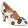 Sapatos Mulher Escarpim Maloles CLARITA Branco / Preto