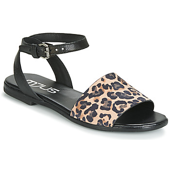 Sapatos Mulher Sandálias Mjus CHAT LEO Preto / Leopardo