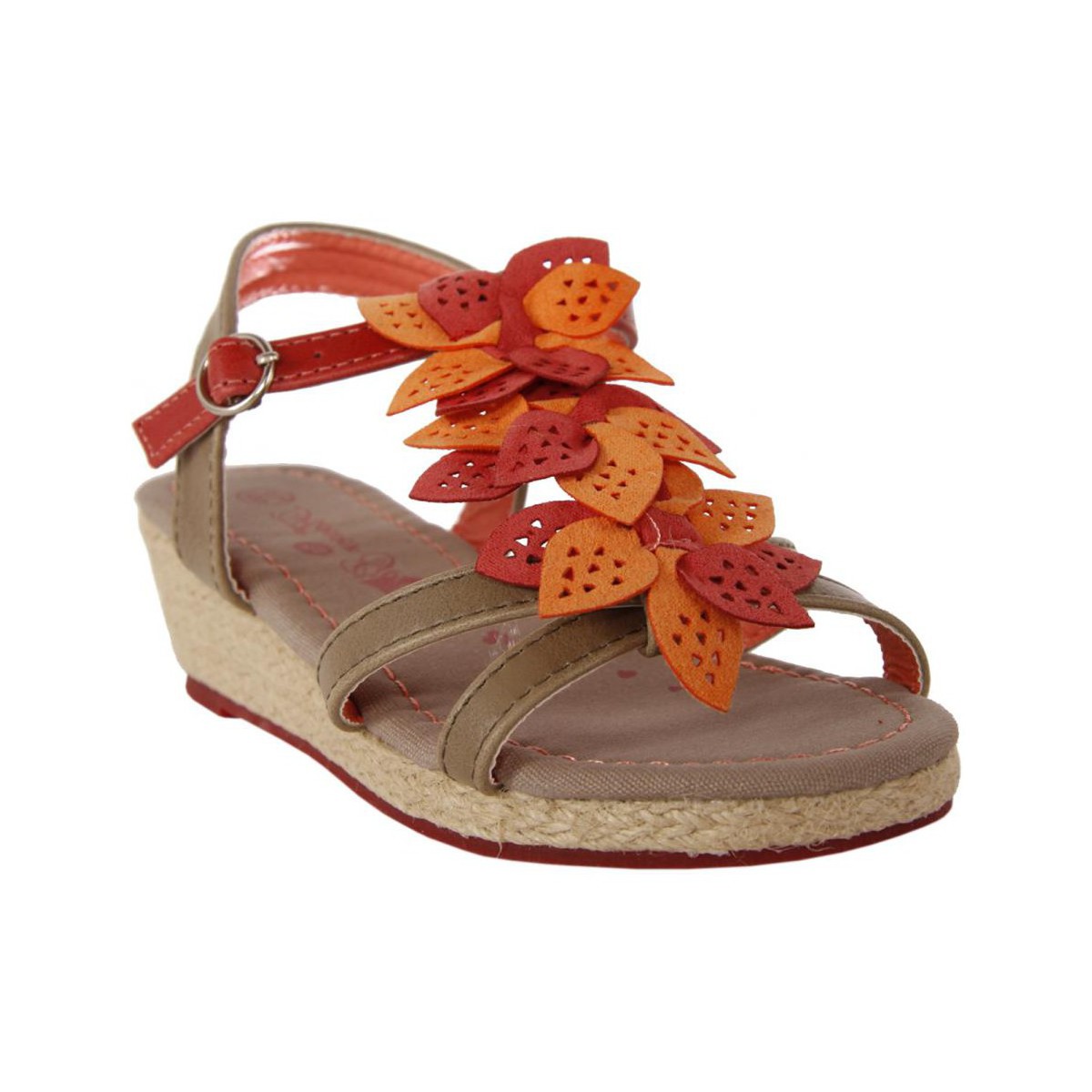 Sapatos Rapariga Sandálias Flower Girl 147840-B4600 LTAUPE-CORAL 147840-B4600 LTAUPE-CORAL 