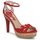Sapatos Mulher Sandálias Etro 3488 Vermelho