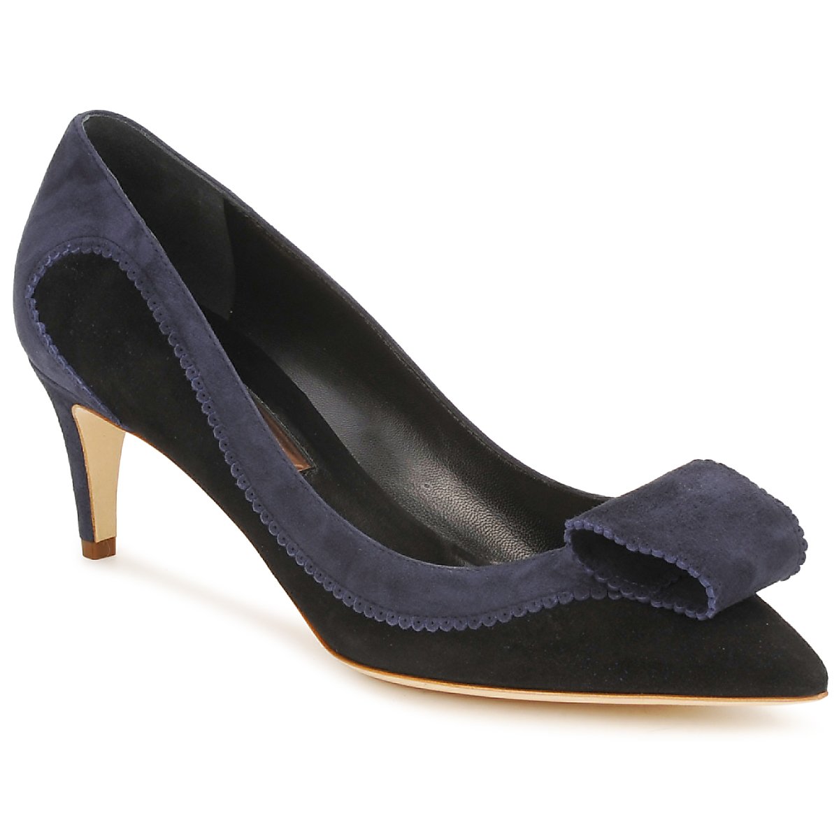 Sapatos Mulher Escarpim Rupert Sanderson BESSIE Azul / Preto