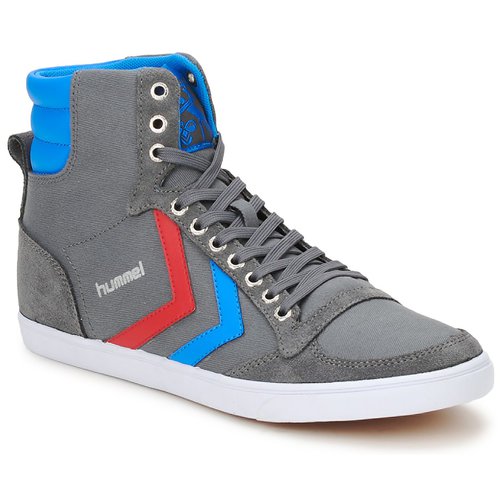 Sapatos Marcas em destaque hummel TEN STAR HIGH CANVAS Cinza / Azul / Vermelho