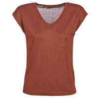 Textil Mulher T-Shirt mangas curtas Only  Castanho