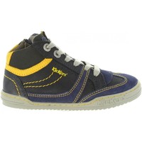 Sapatos Criança Sapatilhas de cano-alto Kickers 661470-30 JIROMA Azul