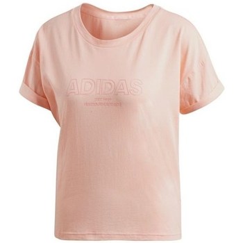 Textil Mulher T-Shirt mangas curtas adidas sale Originals Ess Allcap Tee Rosa