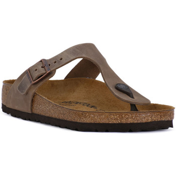 Sapatos Mulher Chinelos Birkenstock GIZEH BROWN OILED Castanho