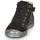 Sapatos Rapariga Sapatilhas de cano-alto GBB ORENGETTE Preto / Prata