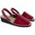 Sapatos Mulher Sapatos & Richelieu Huran Sandalias Menorquinas Cuña Rojo Vermelho
