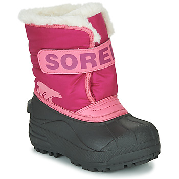 Sapatos Criança Botas de neve Sorel CHILDRENS SNOW COMMANDER Rosa