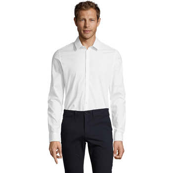 Textil Homem Camisas mangas comprida Sols BLAKE MODERN MEN Branco