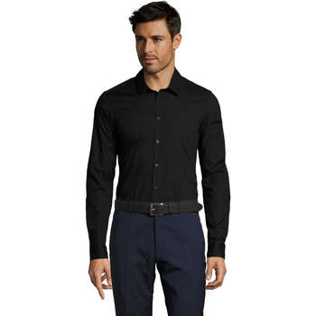 Textil Homem Camisas mangas comprida Sols BLAKE MODERN MEN Negro