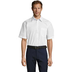 Textil Homem Camisas mangas curtas Sols BRISTOL MODERN WORK Blanco