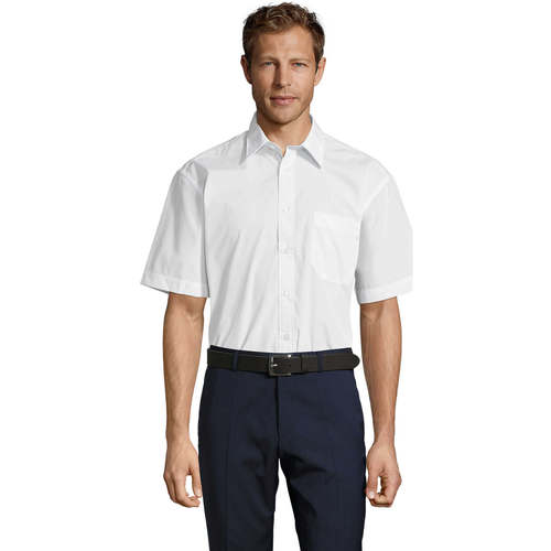 Textil Homem Camisas mangas curtas Sols BRISTOL MODERN WORK Branco