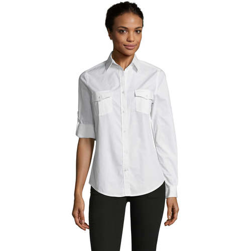 Textil Mulher camisas Sols BURMA MODERN STYLE Branco