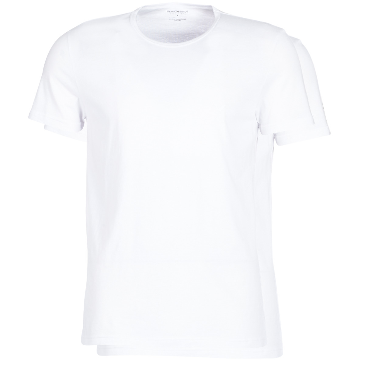 Textil Homem T-Shirt mangas curtas Emporio Armani Bag CC722-PACK DE 2 Branco