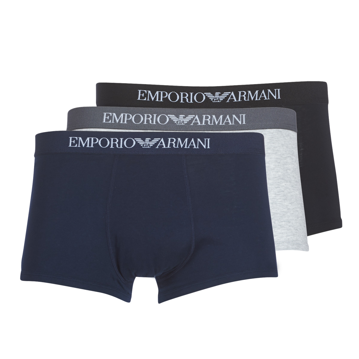Emporio Armani Kids logo-print drawstring shorts Rot Emporio Armani white slim cut jeans CC722-PACK DE 3 Marinho / Cinza / Preto
