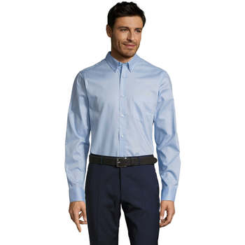 Textil Homem Camisas mangas comprida Sols BUSSINES MODERN MEN Azul