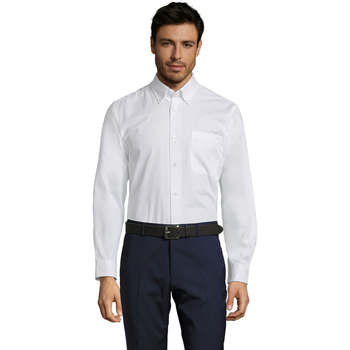 Textil Homem Camisas mangas comprida Sols BEL-AIR TWILL MEN Blanco