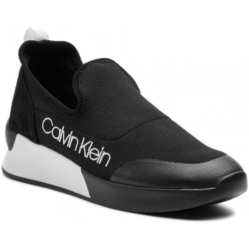 Sapatos Mulher Sapatilhas Calvin Klein Jeans QUE Preto