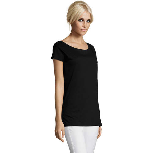Sols MARYLIN -CAMISETA MUJER MANGA CORTA TIPO KIMONO Preto