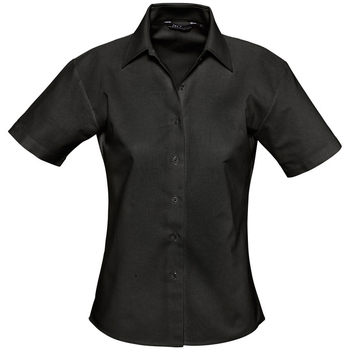 Textil Mulher camisas Sols ELITE OXFORD Negro