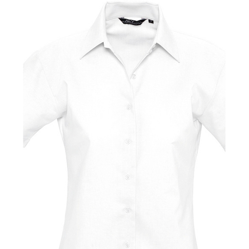Textil Mulher camisas Sols ELITE OXFORD Branco