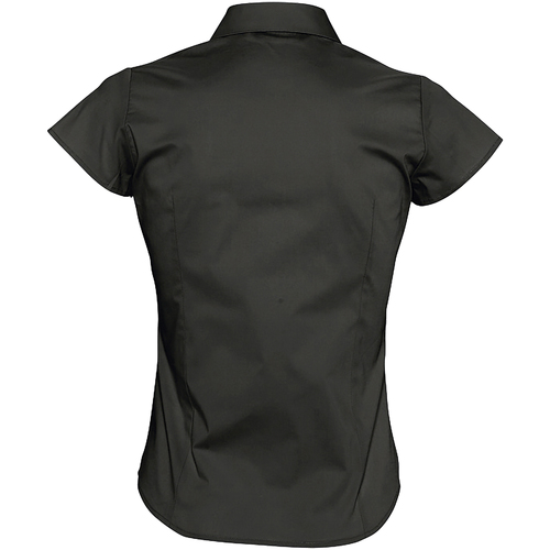 Sols EXCESS CASUAL-CAMISA STRECH MUJER MANGA CORTA Preto