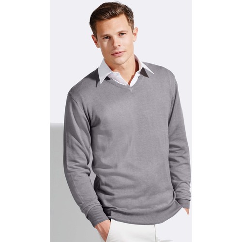 Sols GALAXY SWEATER MEN-JERSEY HOMBRE CUELLO PICO Cinza