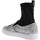Sapatos Mulher Sapatilhas de cano-alto Chiara Ferragni CF 2094 SILVER-BLACK Prata