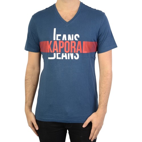 Textil Homem We11done logo-print colour-block T-shirt Kaporal 127255 Azul