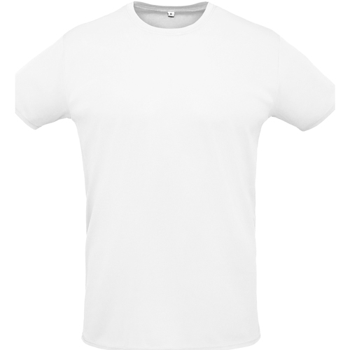 Textil T-Shirt mangas curtas Sols SPRINT SPORTS-CAMISETA DEPORTIVA UNISEX de poliester Branco