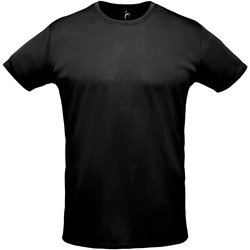 Textil Homem T-Shirt mangas curtas Sols SPRINT SPORTS Negro